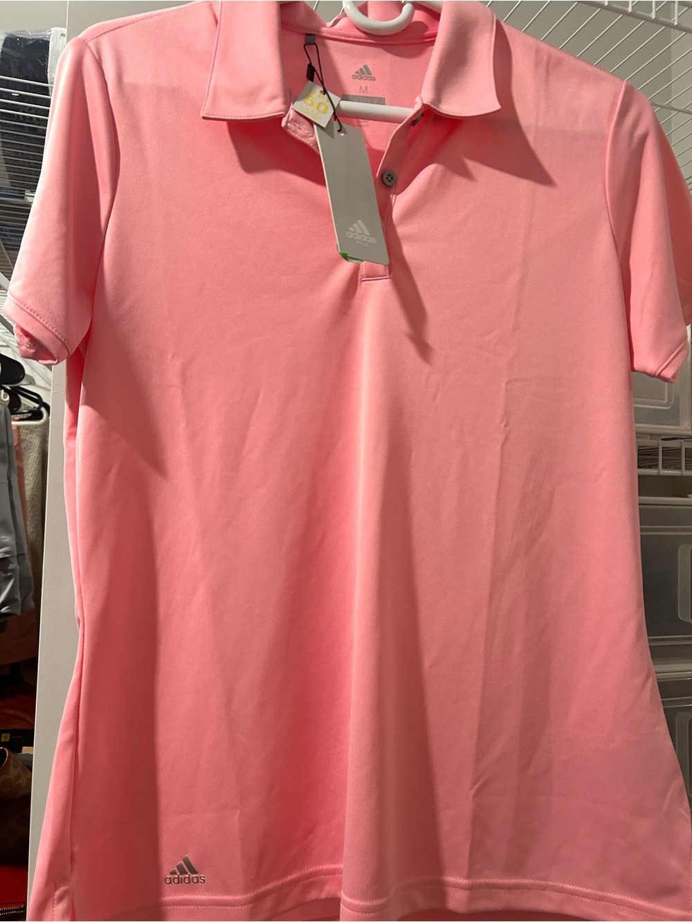 Pink Adidas Polo Shirt